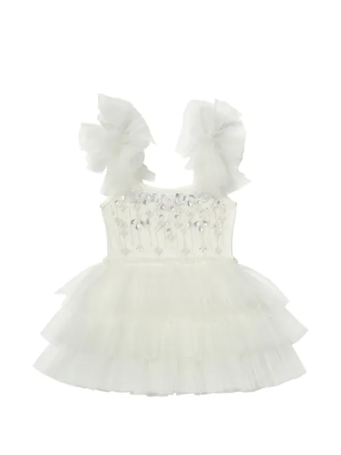 Tutu Du Monde ruffled embellished tutu dress