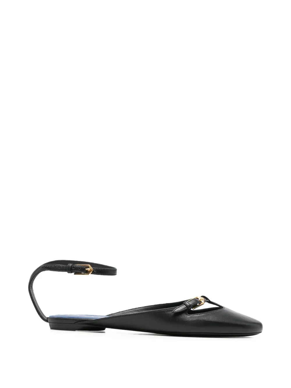 Lanvin buckle-fastening ballerina shoes - Nero