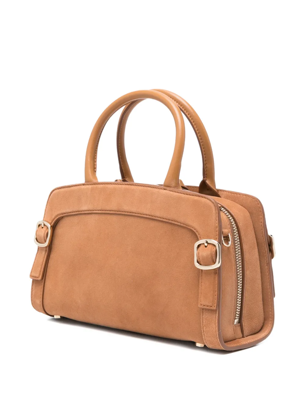 Santoni Didi shopper met gespdetail Bruin