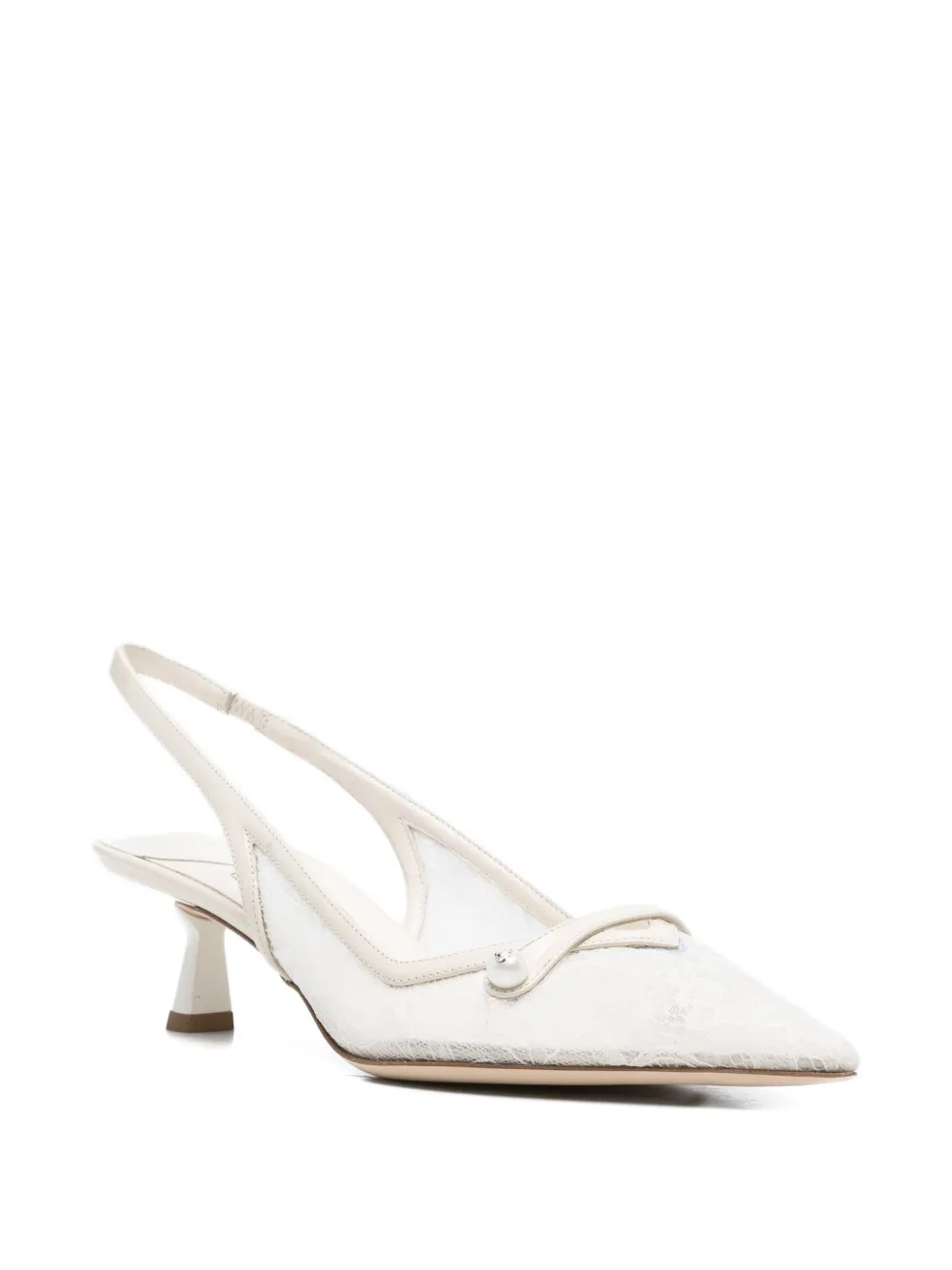 Jimmy Choo Amita slingback pumps Wit