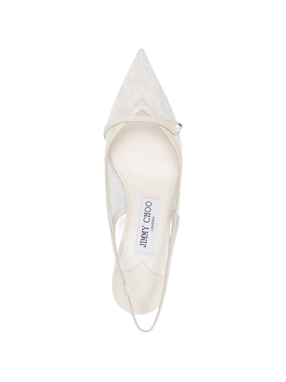 Jimmy Choo Amita slingback pumps Wit