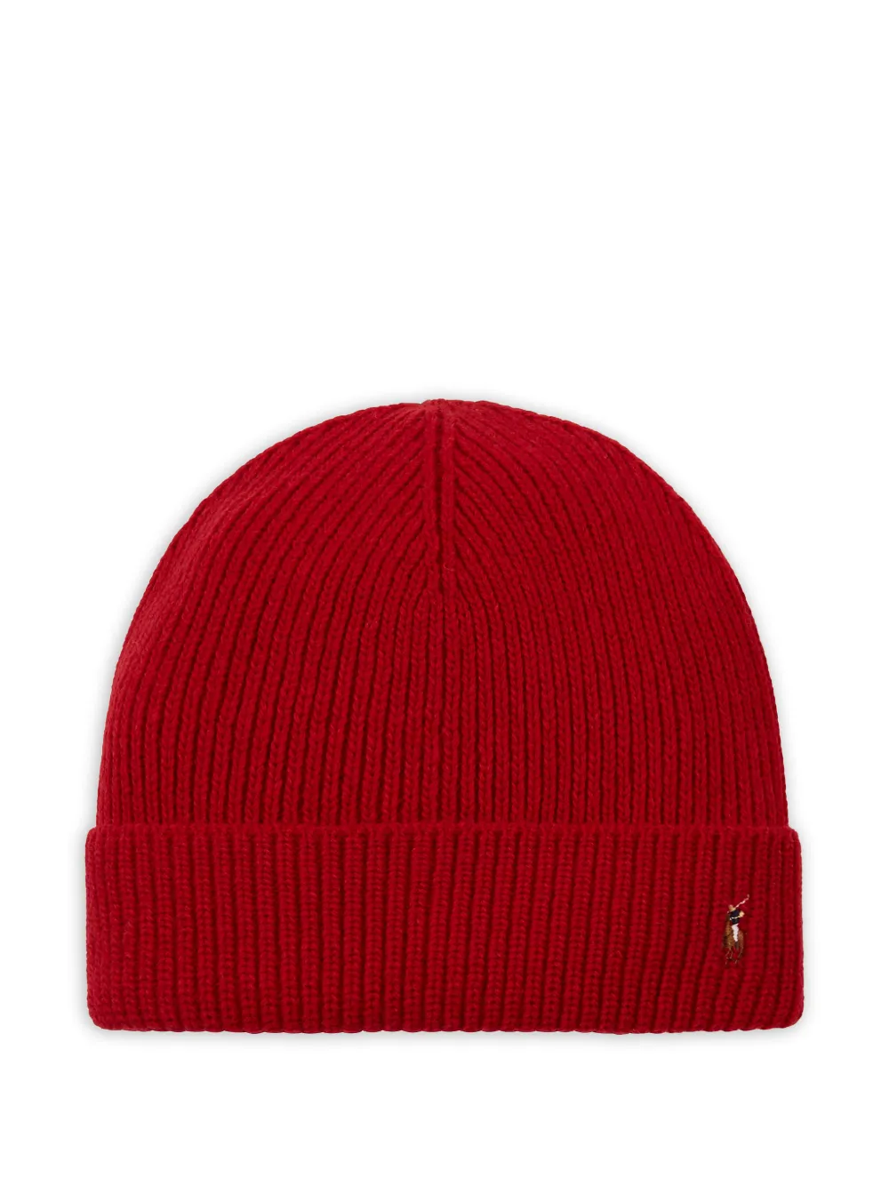 Polo Ralph Lauren signature-cuff beanie hat - Rosso