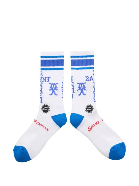 SAINT MXXXXXX striped socks