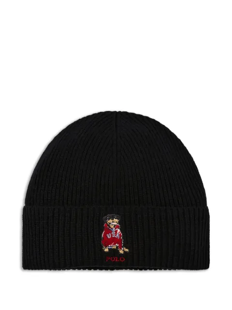 Polo Ralph Lauren dog-motif  beanie hat
