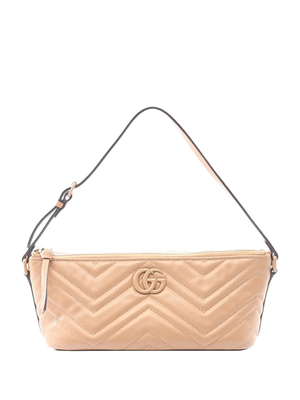 Gucci Pre-Owned Borsa a spalla GG Marmont in pelle matelassé 2016-2026 - Marrone