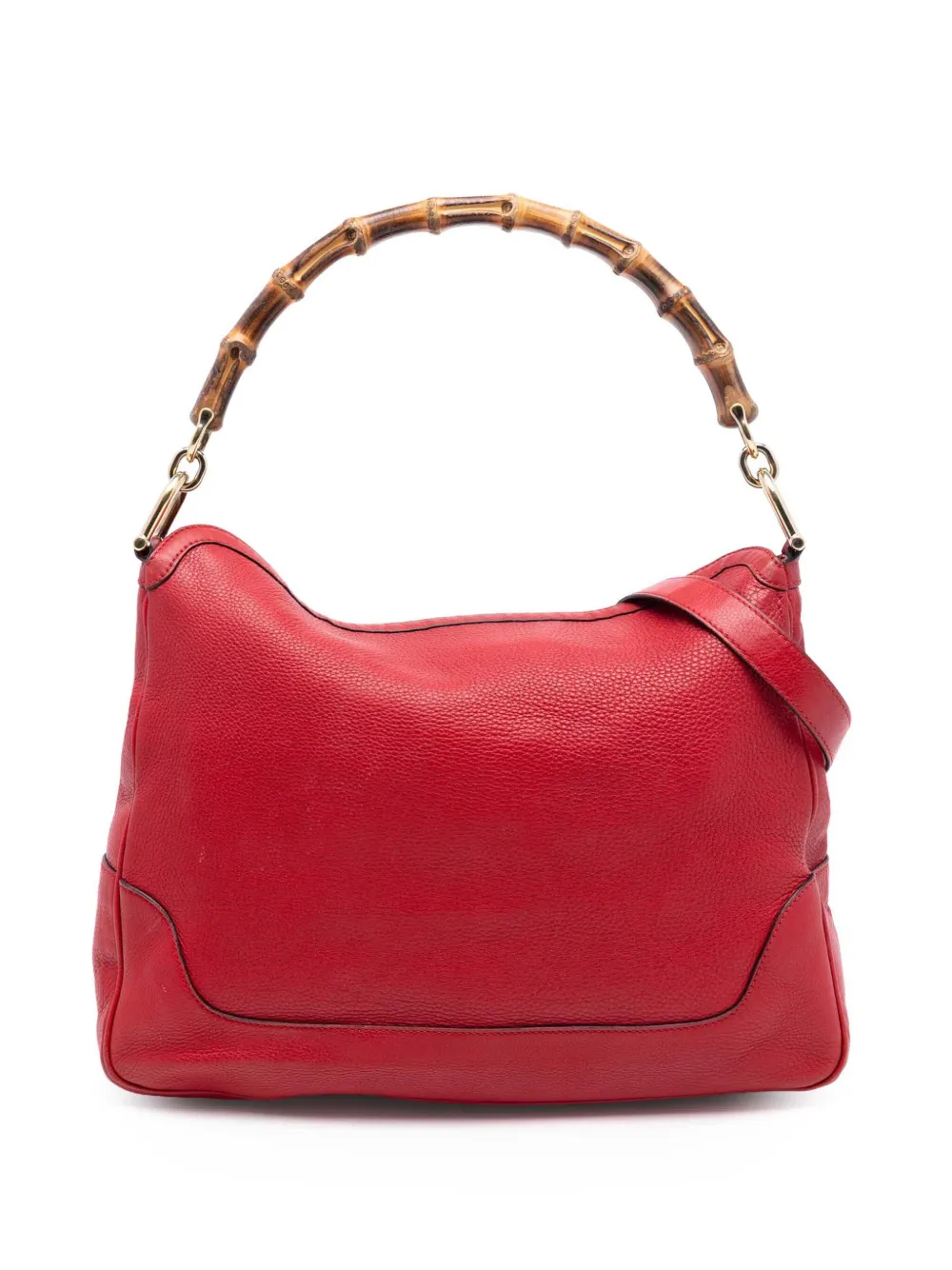 Gucci Pre-Owned Borsa a tracolla Diana in pelle di vitello e bambù 2016-2025 - Rosso