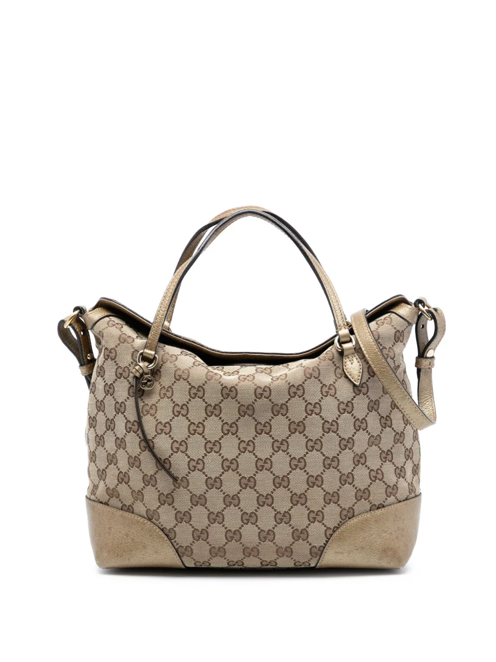 Gucci Pre-Owned 2016-2025 Medium GG Canvas Bree satchel - Marrone