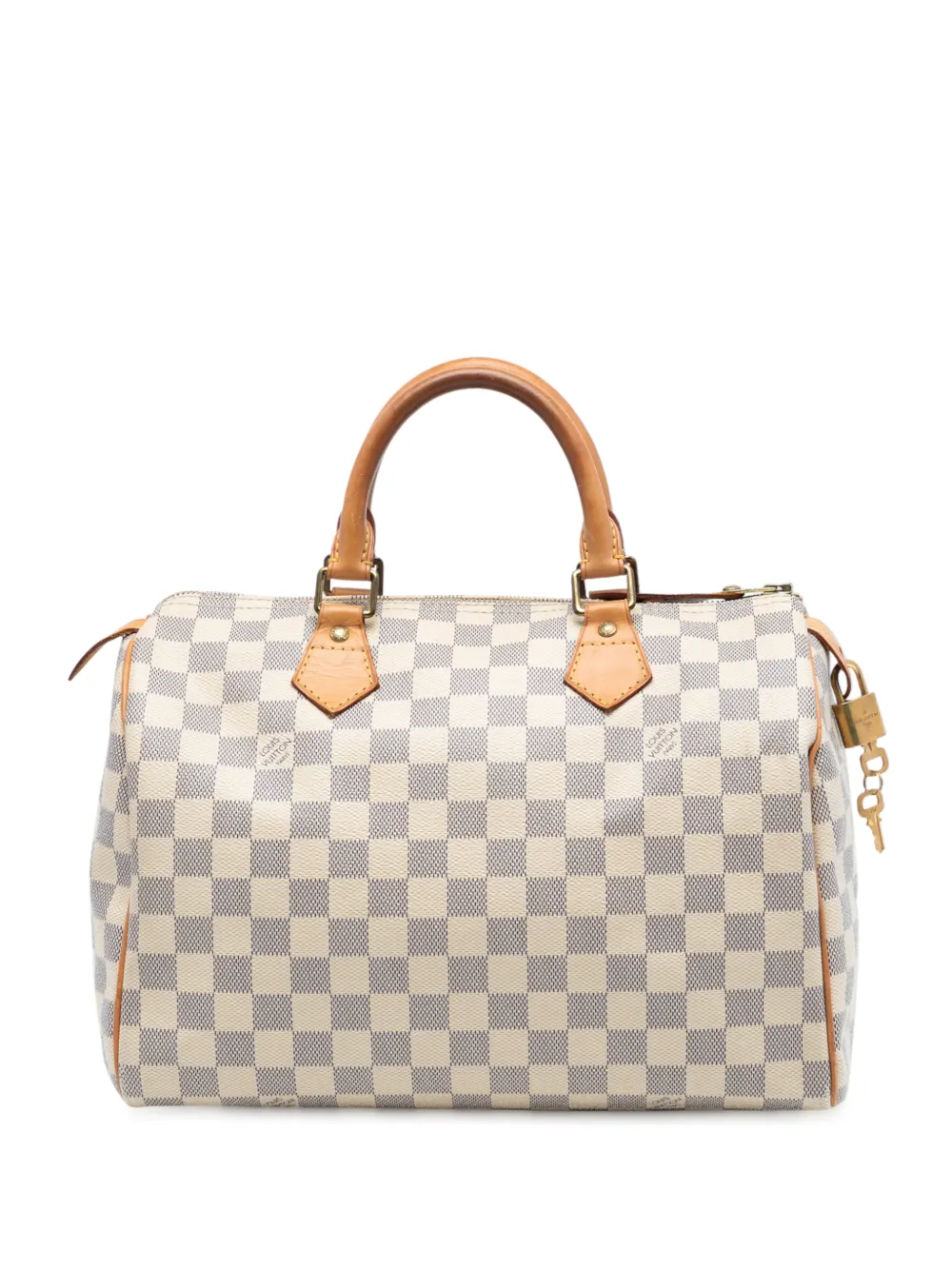Louis Vuitton Pre-Owned 2011 Damier Azur Speedy 30 boston bag - Bianco