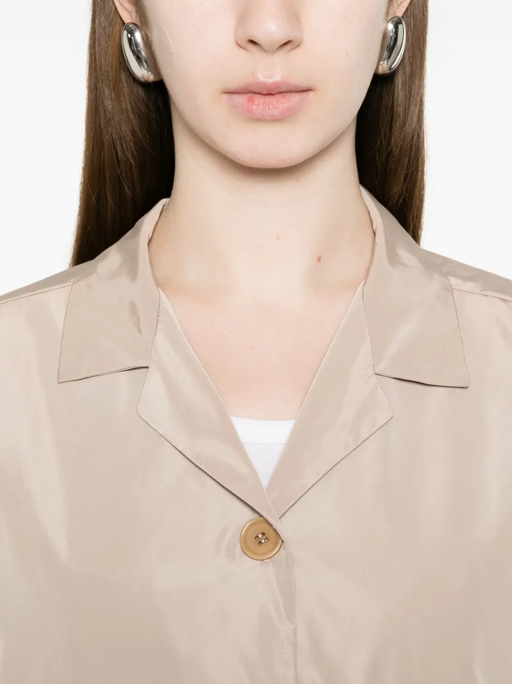 ASPESI Jas met knopen Beige