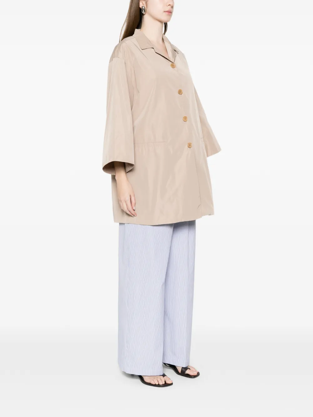  Aspesi Button Front Coat - Neutrals 