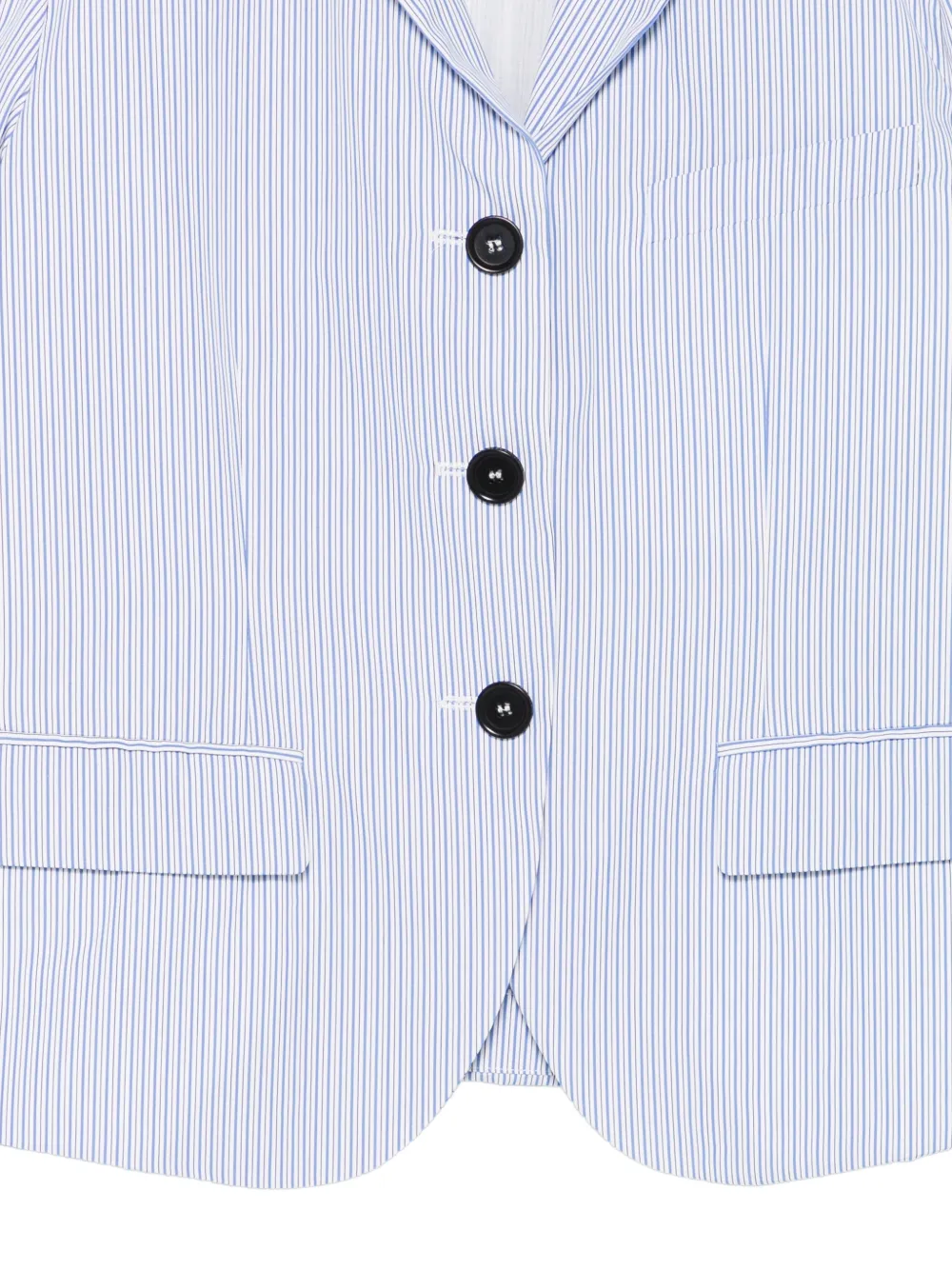  Aspesi Blazer A Rayas Con Botones - Blanco 