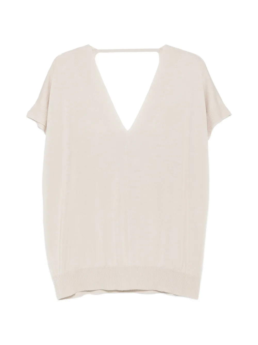 ASPESI V-neck T-shirt - Nude