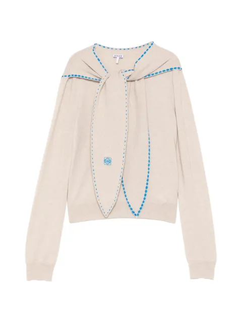 LOEWE 围巾针织上衣