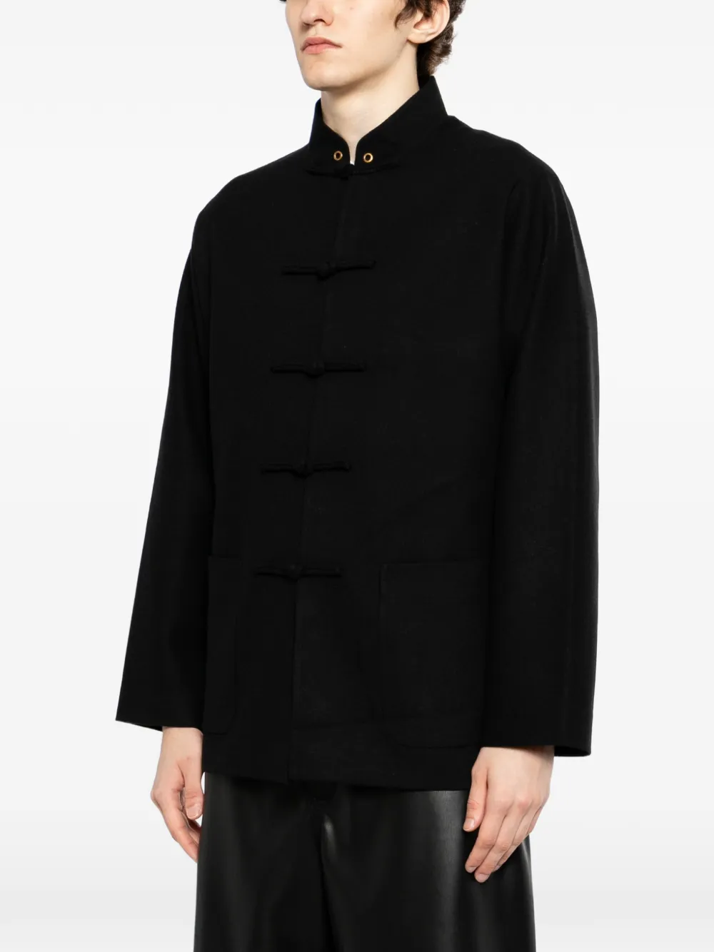 Team Wang Design X Jdb Mandarin-collar Jacket - Black 