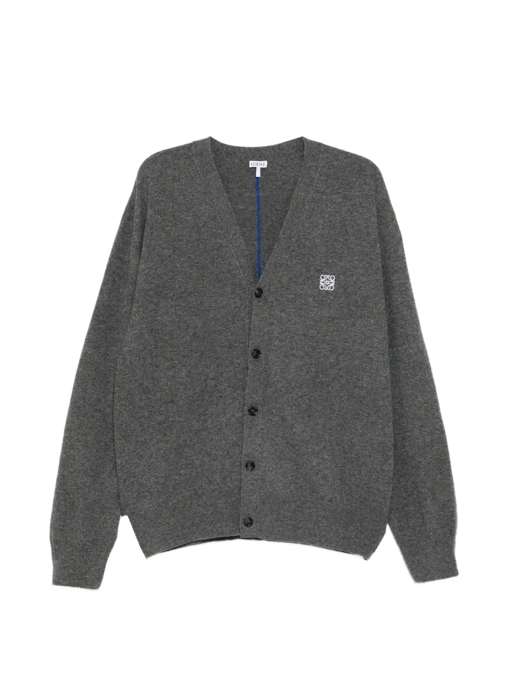 LOEWE logo-embroidered cardigan - Grey