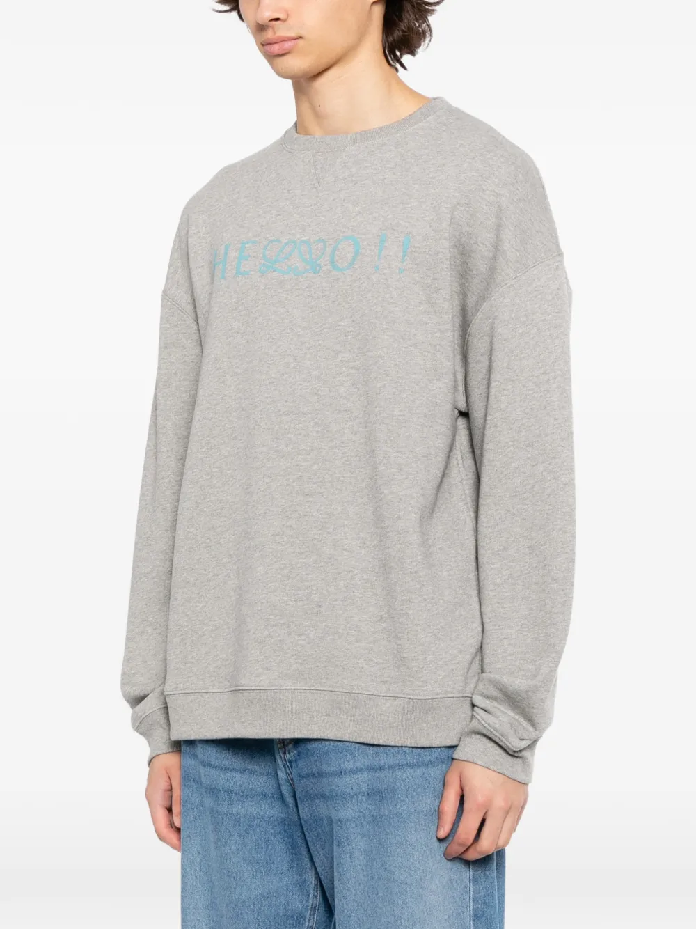  Loewe Logo-print Sweatshirt - Grey 