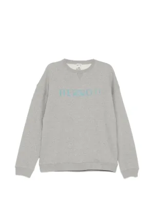 Jil Sander Logo Cotton Sweatshirt | Grey | FARFETCH