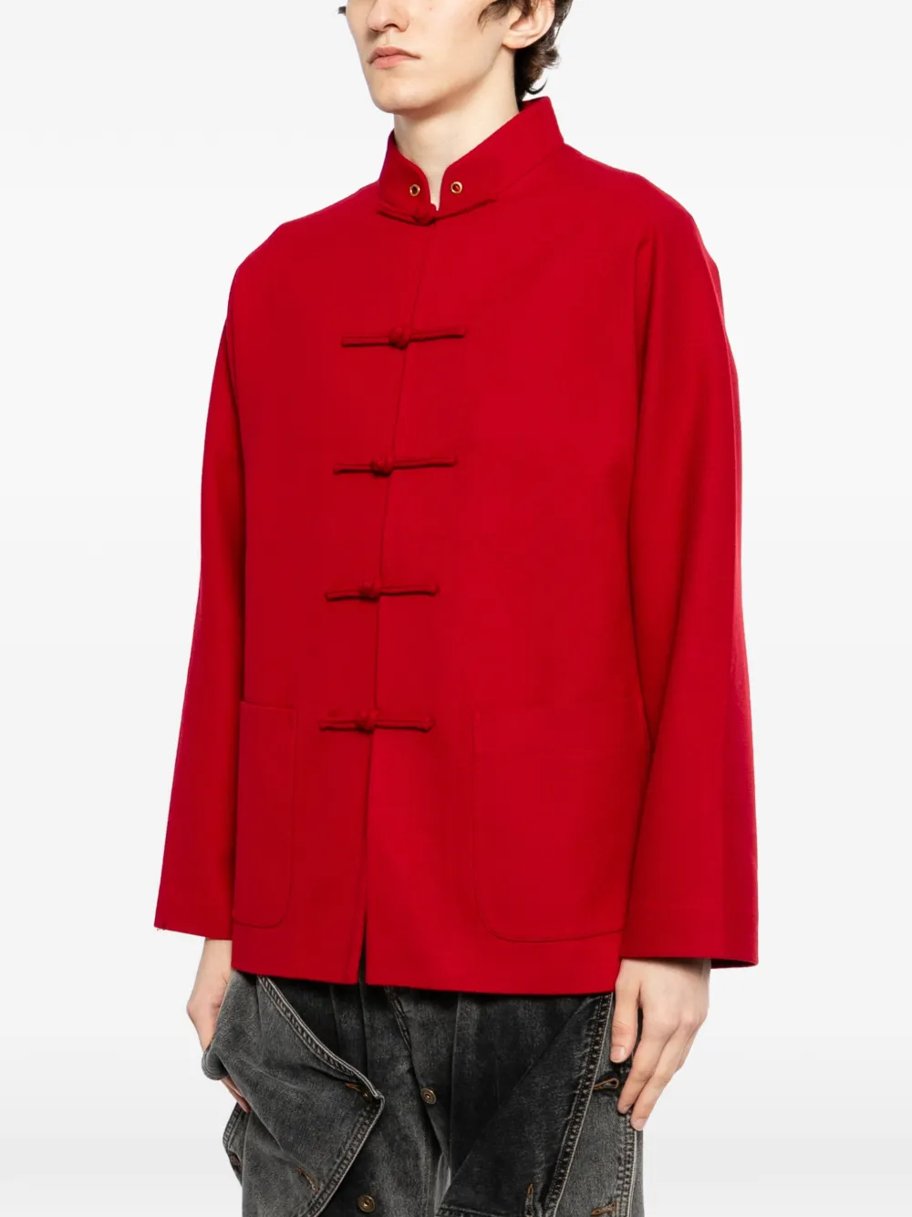 Team Wang Design X Jdb Mandarin-collar Jacket - Red 