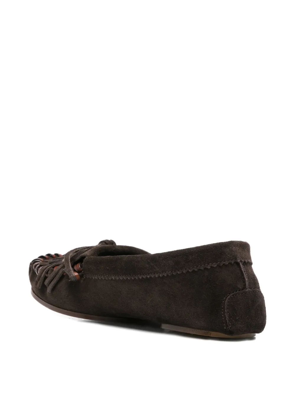 Paris Texas Indiana loafers met franje Bruin