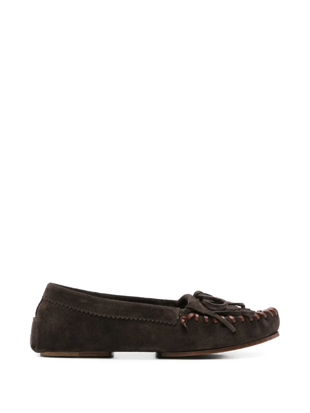 Paris Texas Indiana loafers met franje Bruin
