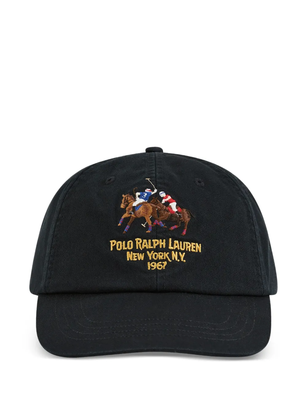 Polo Ralph Lauren horse-embroidery baseball cap - Nero