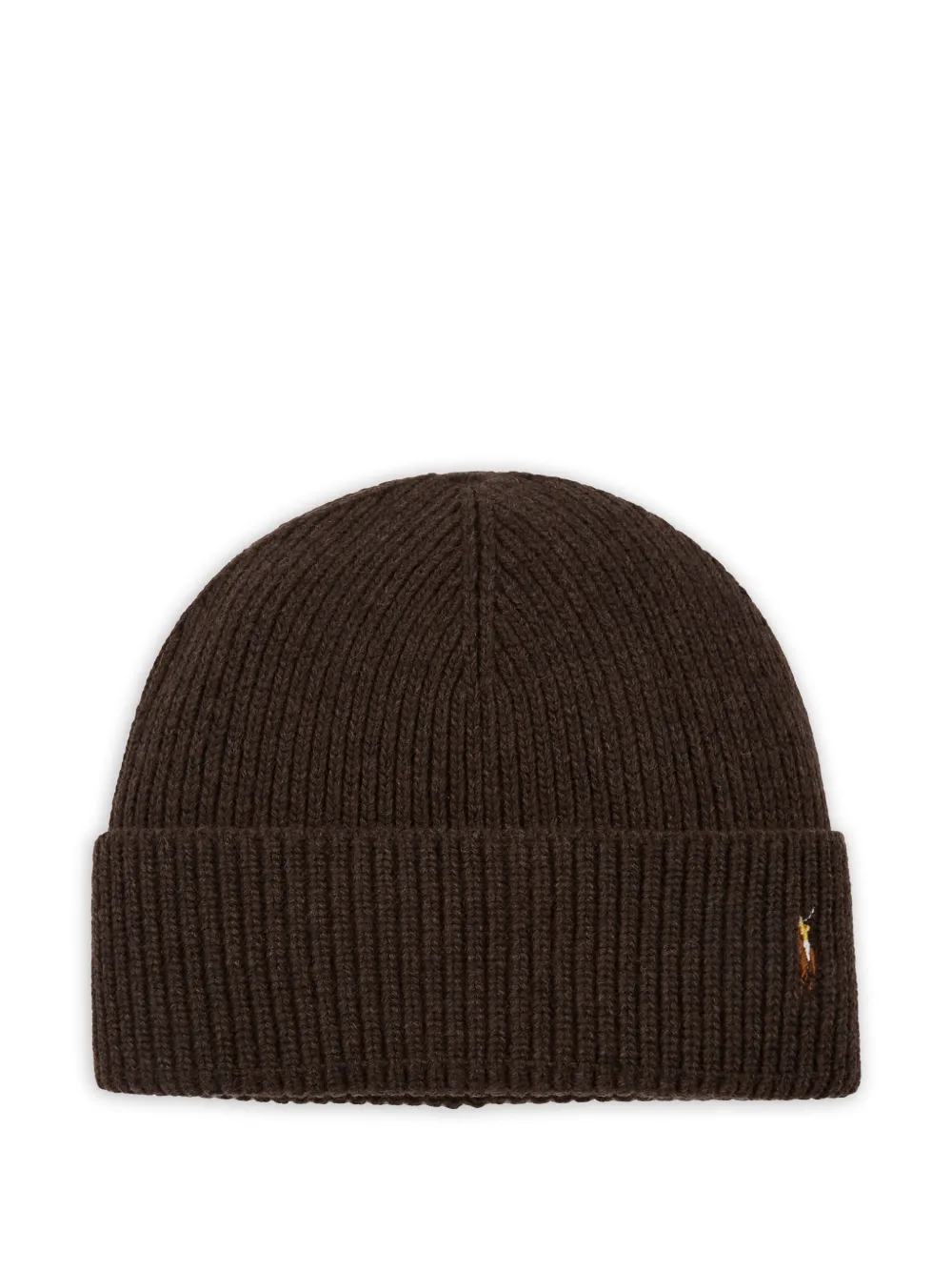 Polo Ralph Lauren signature-cuff beanie hat - Marrone