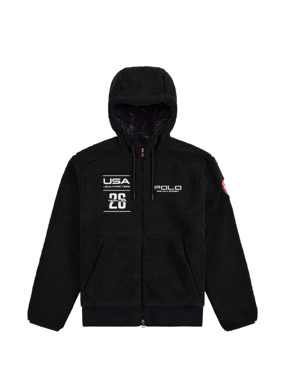 Polo Ralph Lauren Team USA Pile Fleece hoodie - Nero
