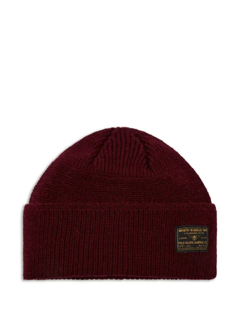 Polo Ralph Lauren red beanie hat