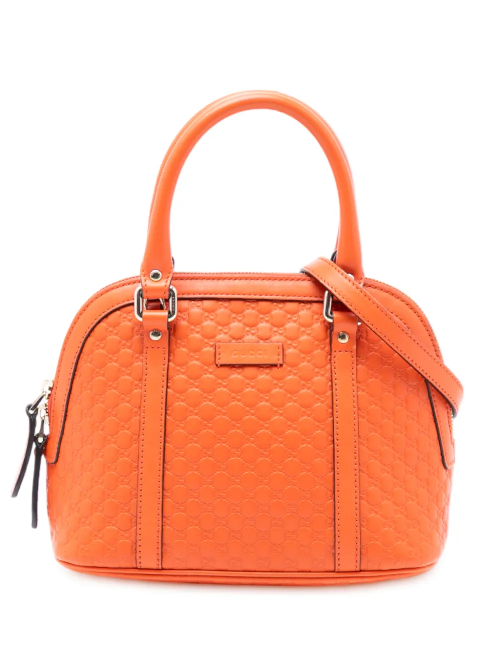 Gucci Pre-Owned 2016-2025 Mini Microguccissima Dome satchel - Arancione