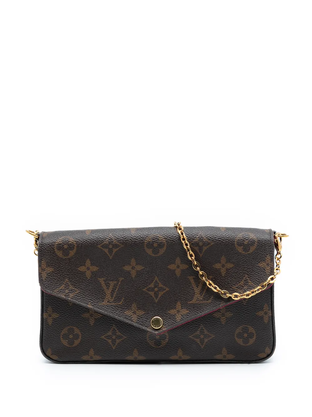 Louis Vuitton Pre-Owned Borsa a tracolla Felicie con monogramma 2017 - Marrone
