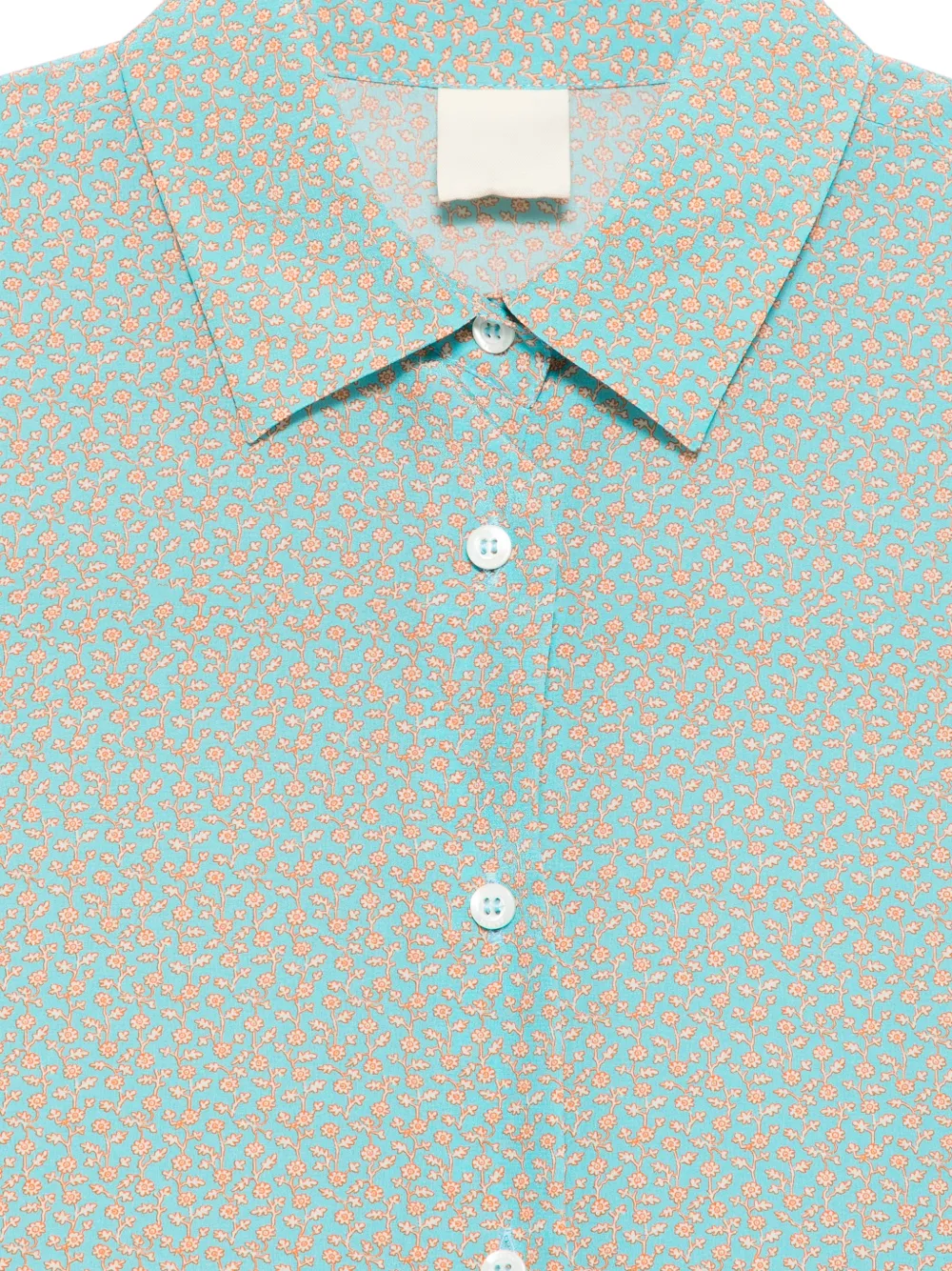 Buttoned-Fastening Floral-Print Shirt