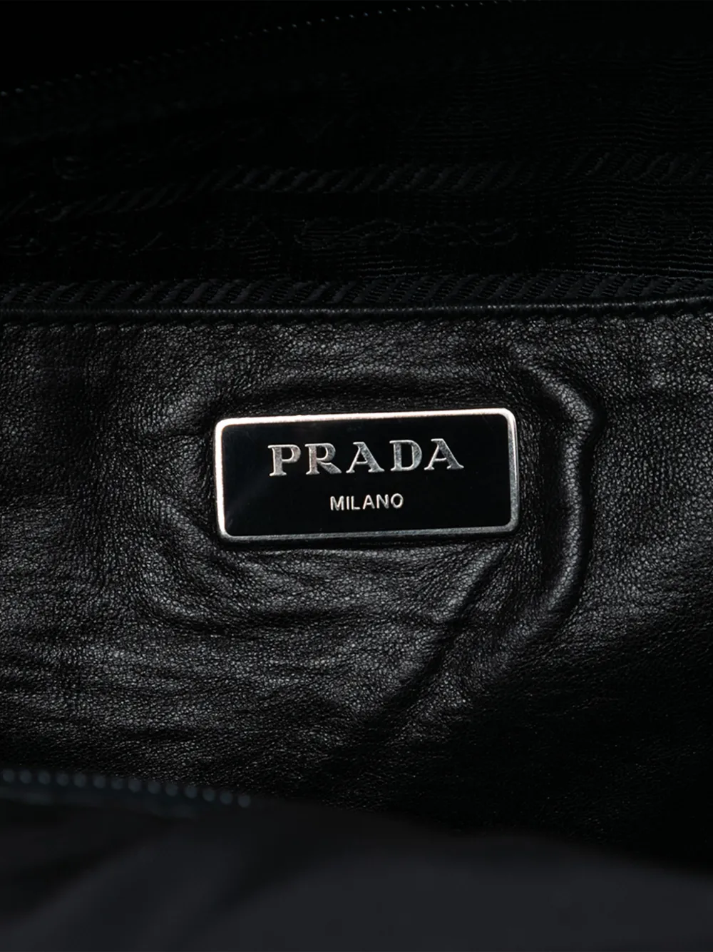 2013-2025 Vitello Trimmed Tessuto Tote Bag