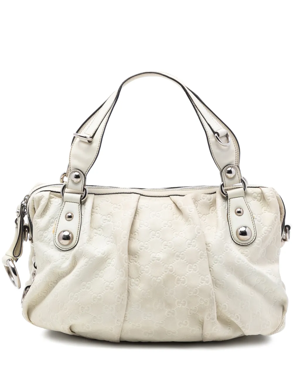 Gucci Pre-Owned 2016-2025 Guccissima Icon Bit satchel - Bianco