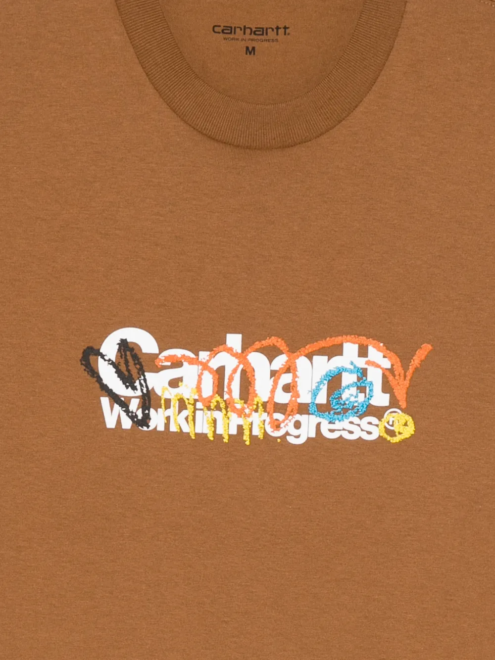 Carhartt WIP Primary T-shirt met print Bruin