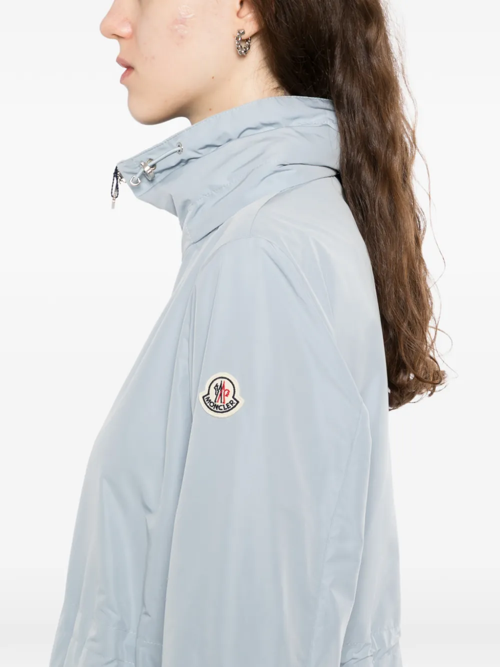 Moncler Enette jack met capuchon en rits Blauw