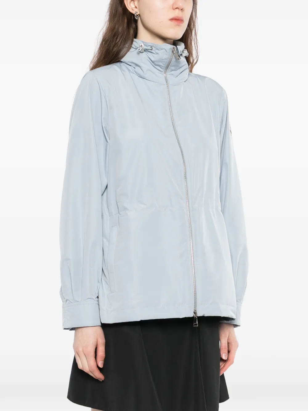 Moncler Enette jack met capuchon en rits Blauw