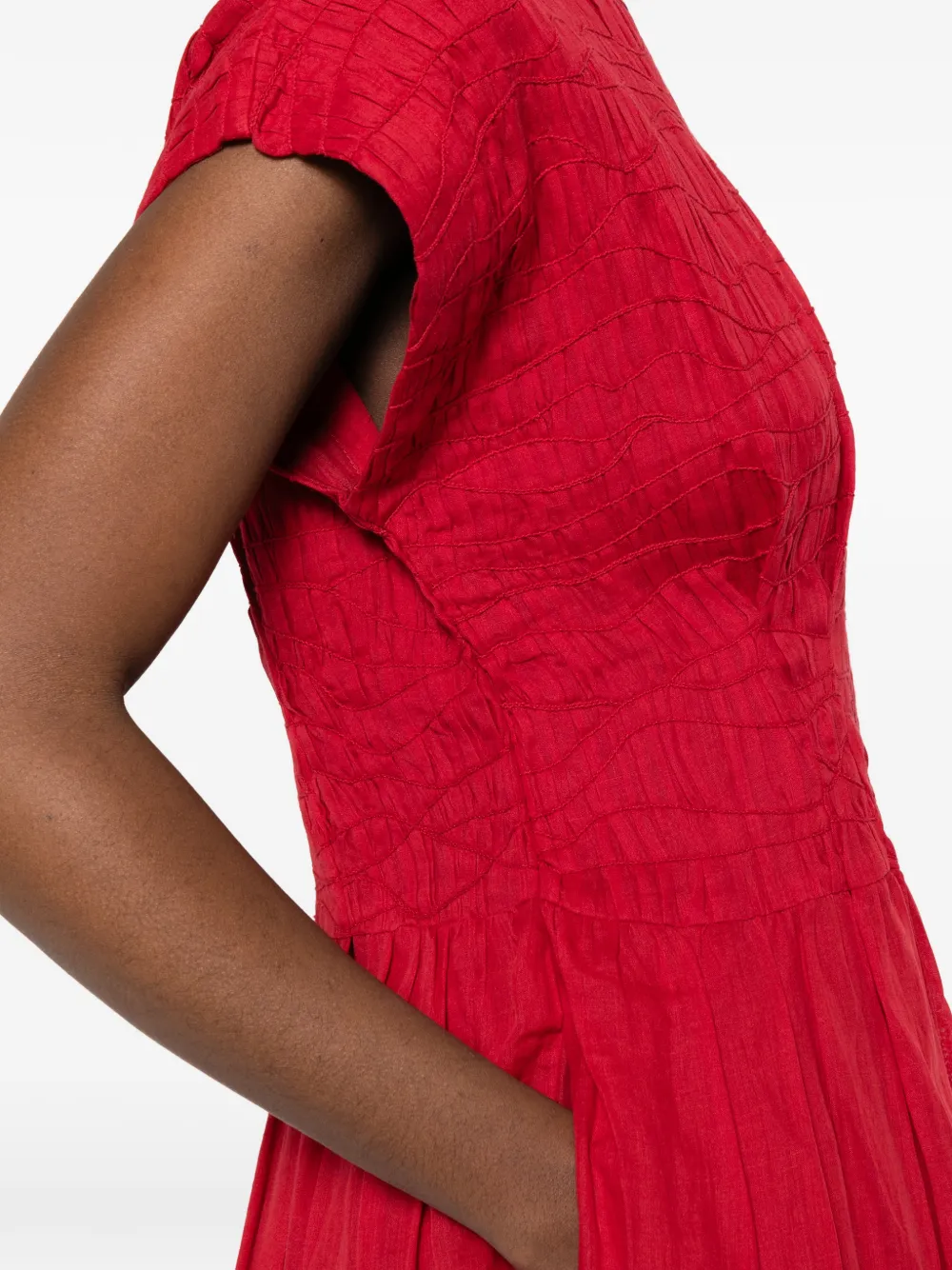 Textured Midi Dress