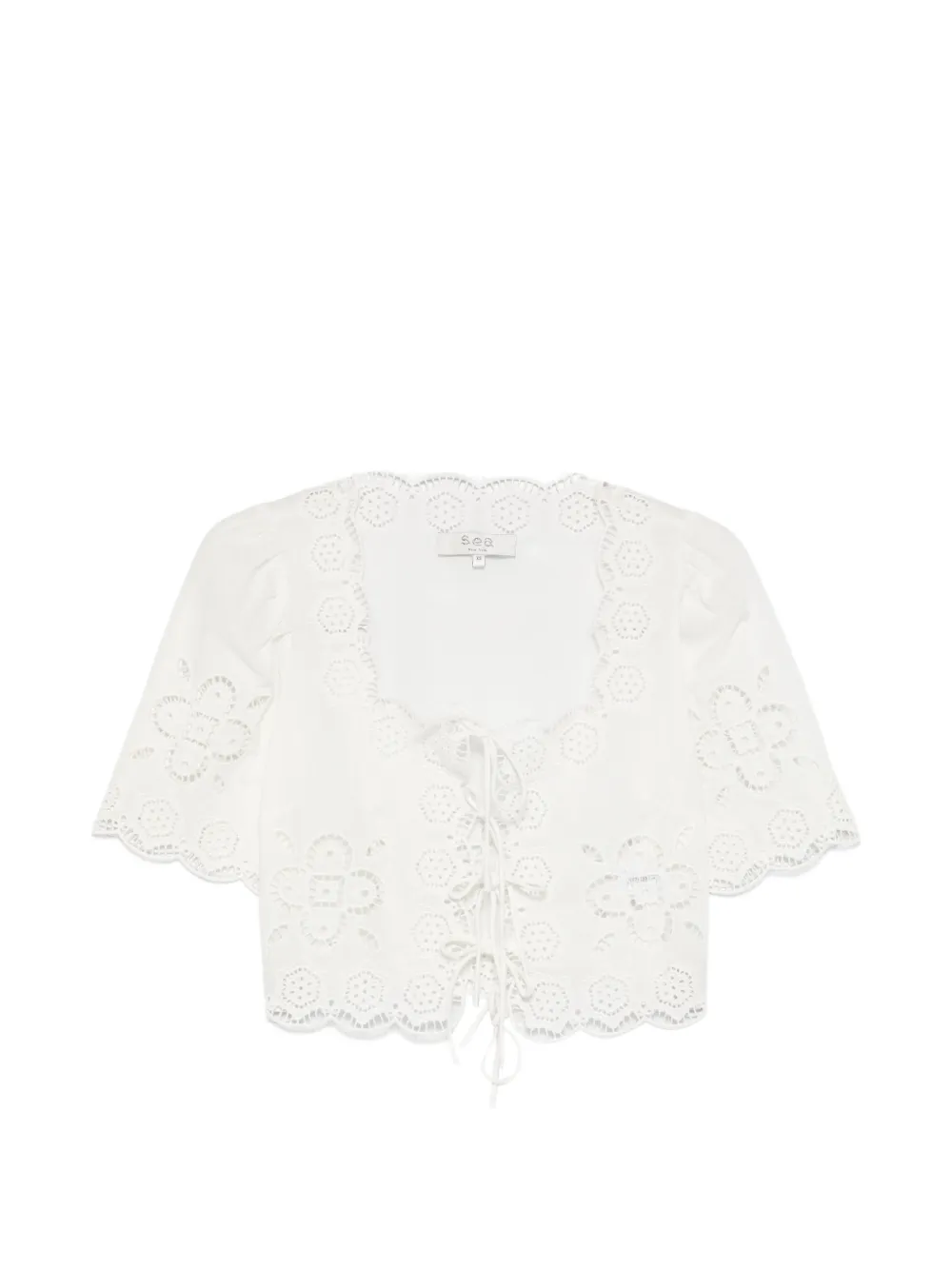 Sea Babette eyelet blouse - Bianco