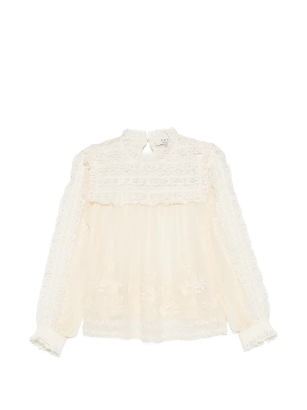 Sea Ayda embroidered blouse - Toni neutri