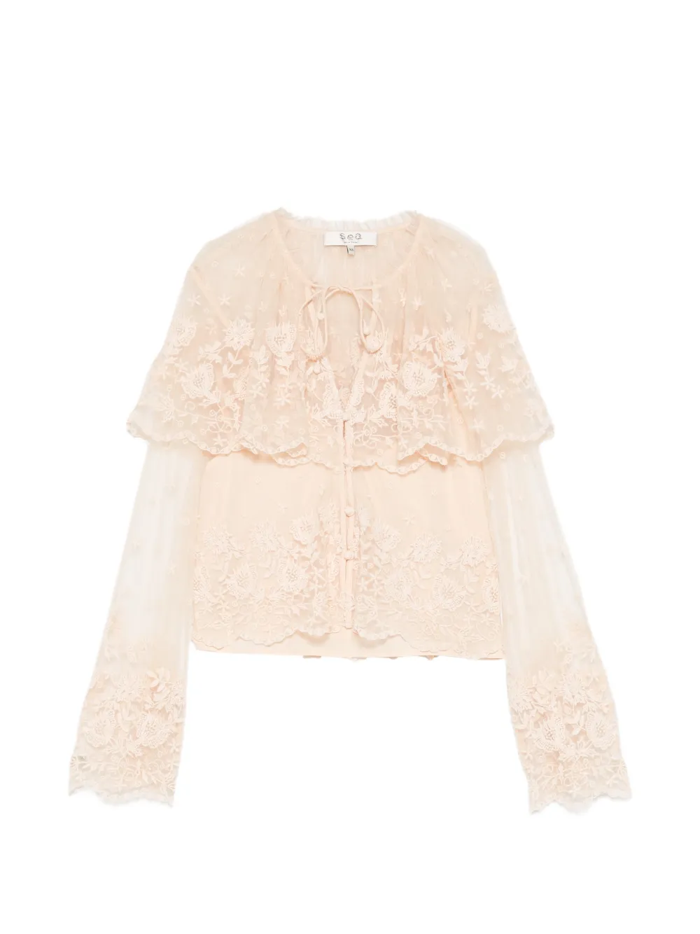 Sea Bronte ruffled blouse - Toni neutri