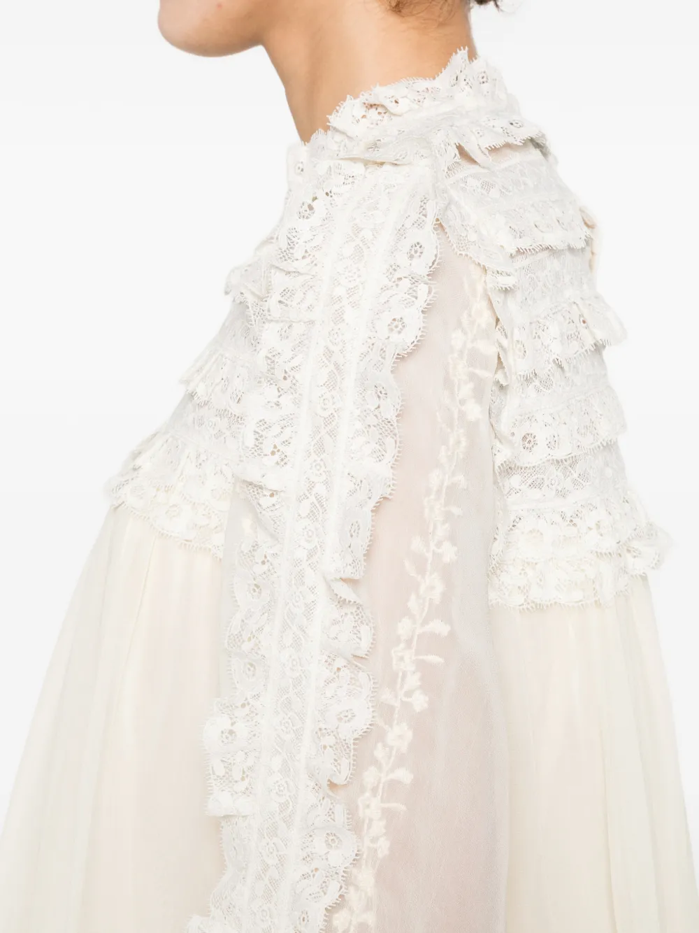 Lace Ruffled Dress