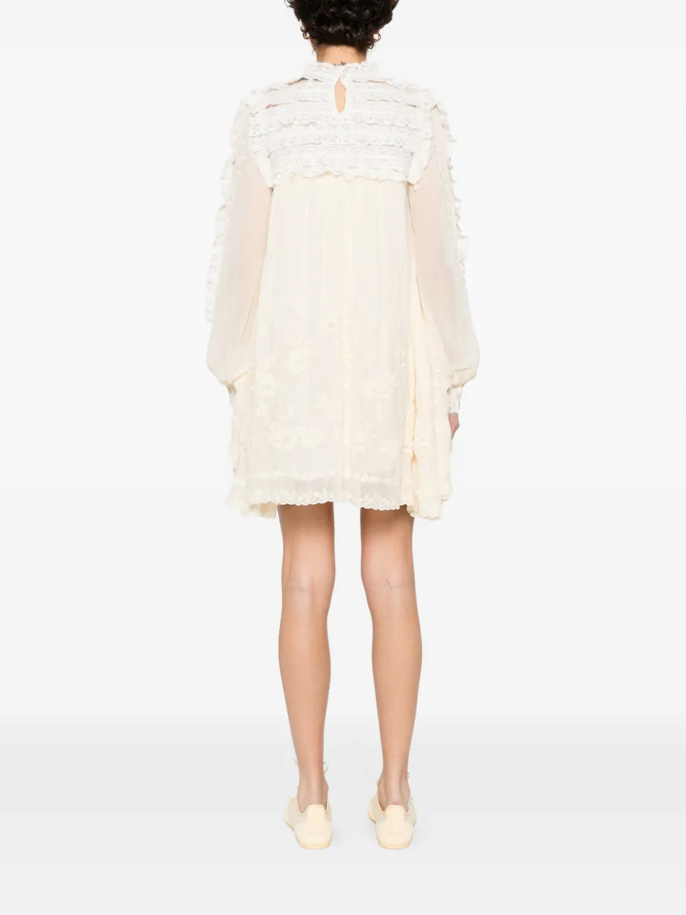 Lace Ruffled Dress
