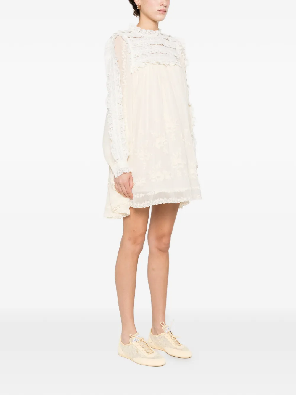 Lace Ruffled Dress