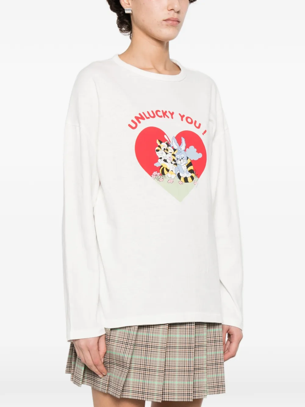Kenzo T-shirt met grafische print Wit