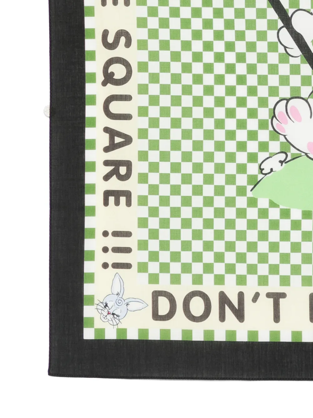  Kenzo Check Scarf - Green 