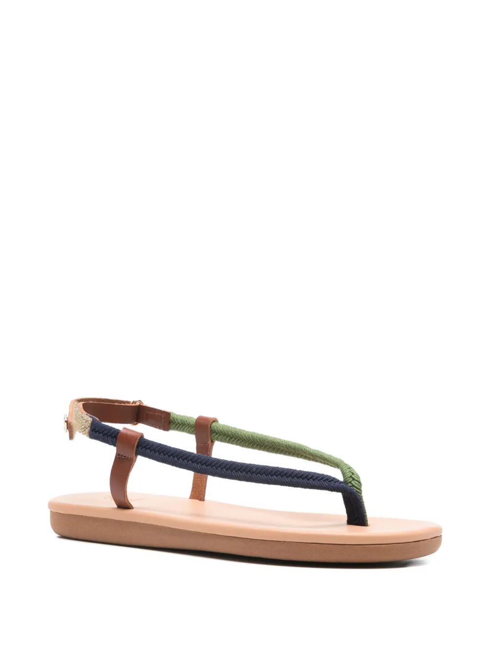 Ancient Greek Sandals Sandalen met koord Bruin