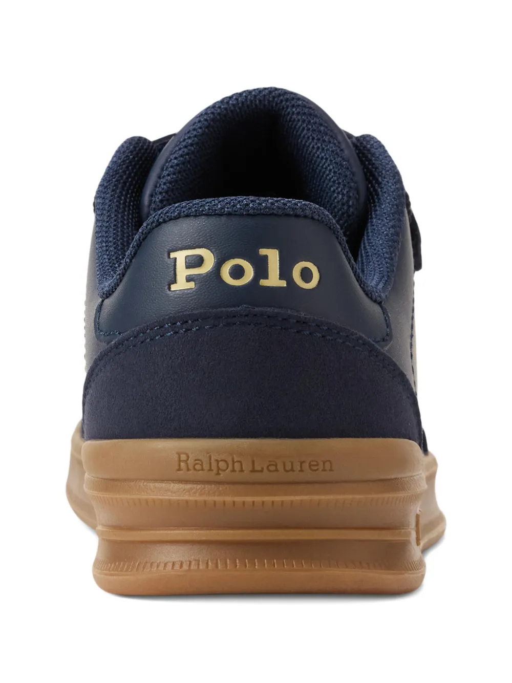 POLO RALPH LAUREN KIDS Sneakers met pony-detail en klittenband Blauw