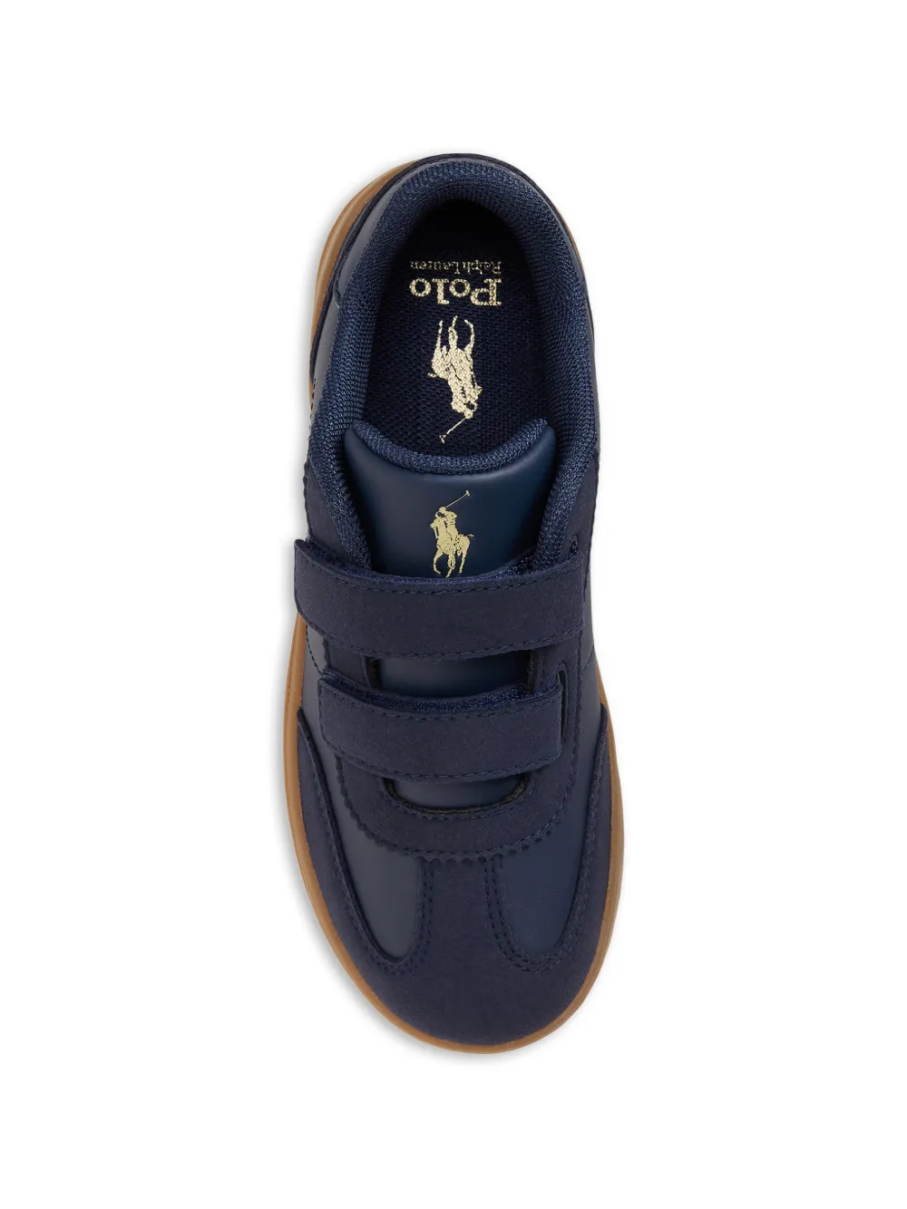 POLO RALPH LAUREN KIDS Sneakers met pony-detail en klittenband Blauw