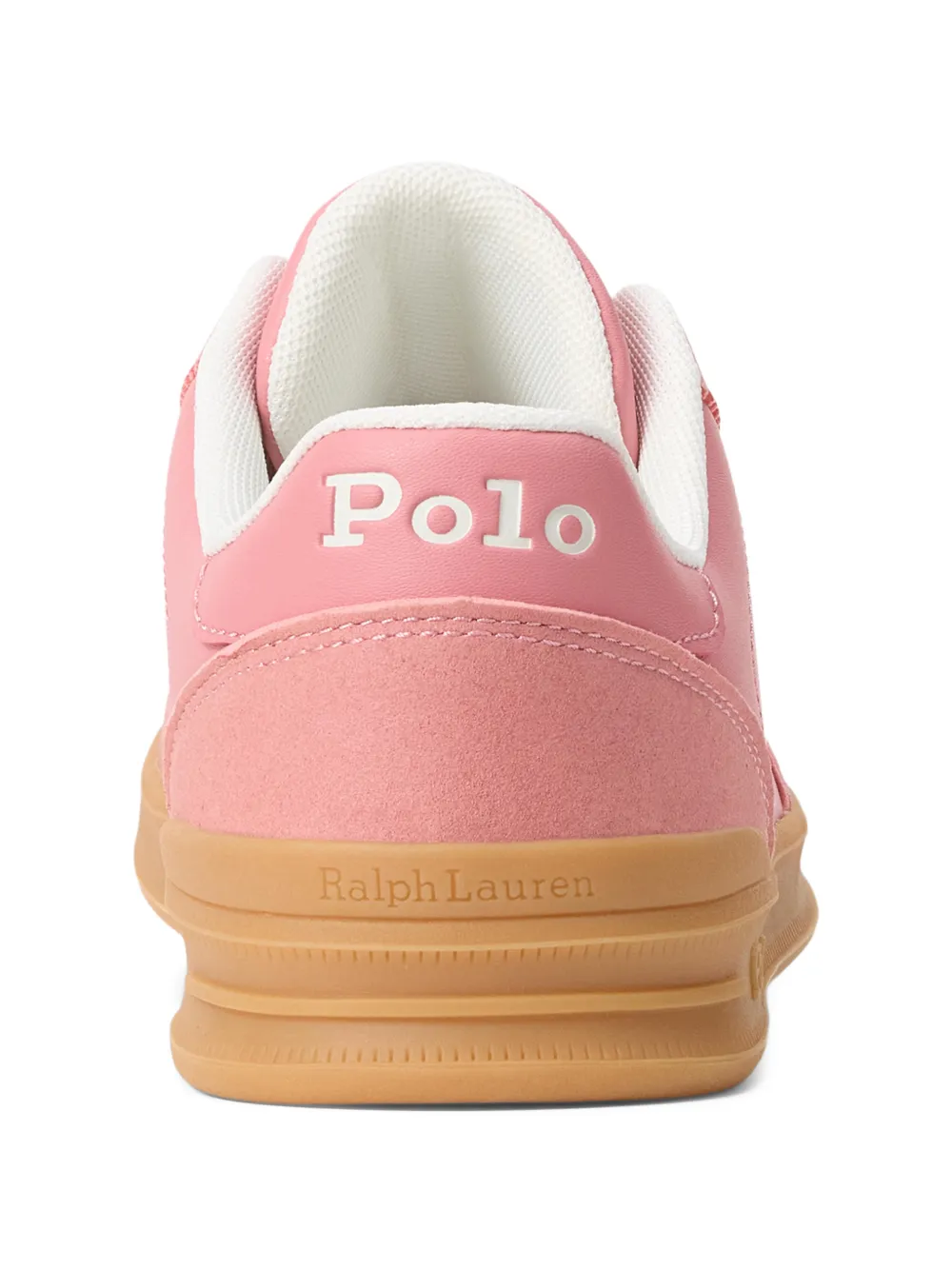 POLO RALPH LAUREN KIDS Hollis suède sneakers Roze