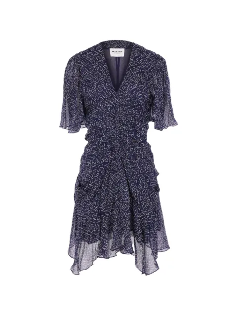 MARANT ÉTOILE ruffle-detail printed dress